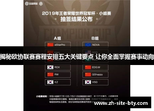 揭秘欧协联赛赛程安排五大关键要点 让你全面掌握赛事动向